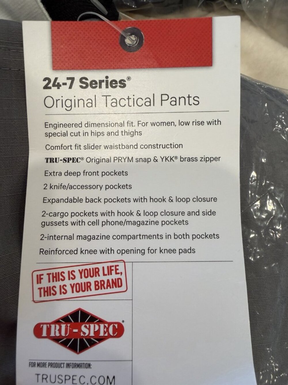 Tru-Spec Womans Tactical Maternity Pants 24-7 Series Grey Size LARGE - Picture 7 of 7
